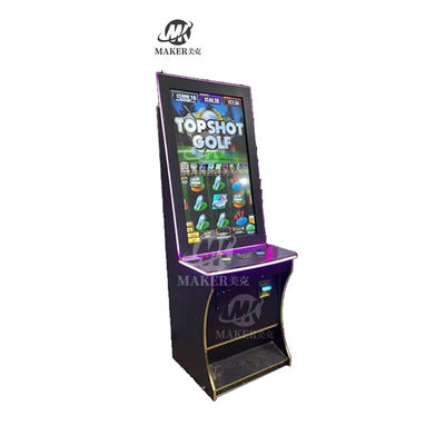 Curved Screen Slot Machine Cabinet , Multifunctional Coin Slot Gambling Machine