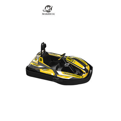 Outdoor Indoor Electric Arcade Driving Machine Yellow Car 24v Racing Go Kart For Children